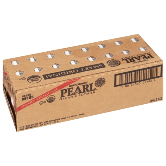 Kikkoman Pearl Organic Smart Original Soymilk, 24 x 8 fl oz Case - DOT product image 6