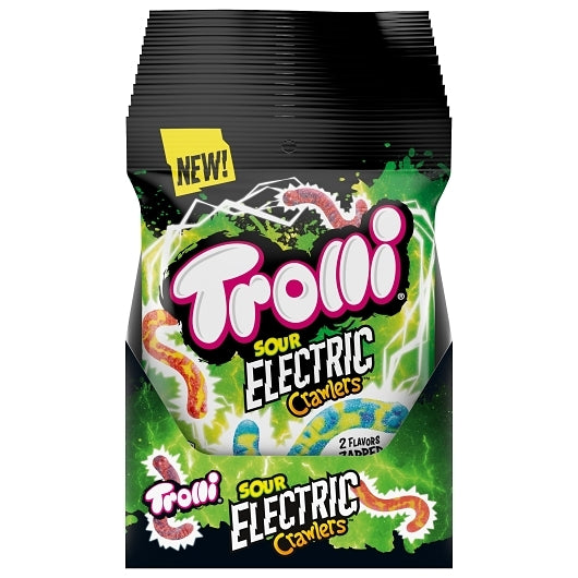 Trolli Electric Crawlers Peg Bag, 12 x 4.25 oz Case - Candy & Confections - image 2