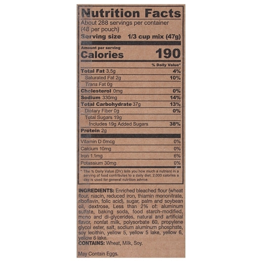 Continental Mills Yellow Cake Mix, 6 x 5 lb Case - DOT product image 8