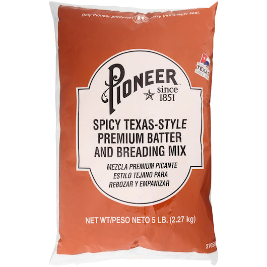 Pioneer Spicy Texas-Style Premium Breading & Batter Mix, 6 x 5 lb Case - DOT product image 2