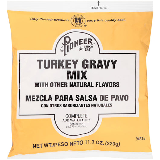 Pioneer Turkey Gravy Mix, 6 x 11.3 oz Case - DOT product image 2