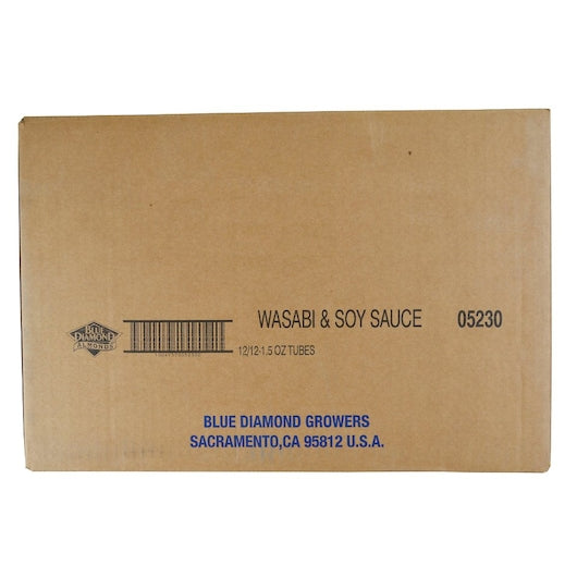 Blue Diamond Almonds Wasabi Soy Bold Almonds, 12 x 12 x 1.5 oz Case - GS1 closed shipping case image