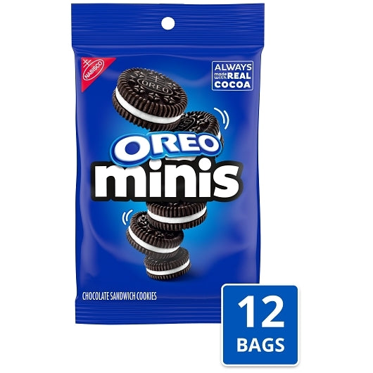 Oreo Big Bag Mini Cookies, 12 x 3 oz Case - DOT product image 2