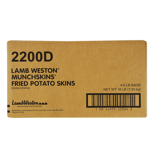 Lamb Weston Natural Skin on Potato Munchskins, 4 x 4 lb Case - DOT product image 2