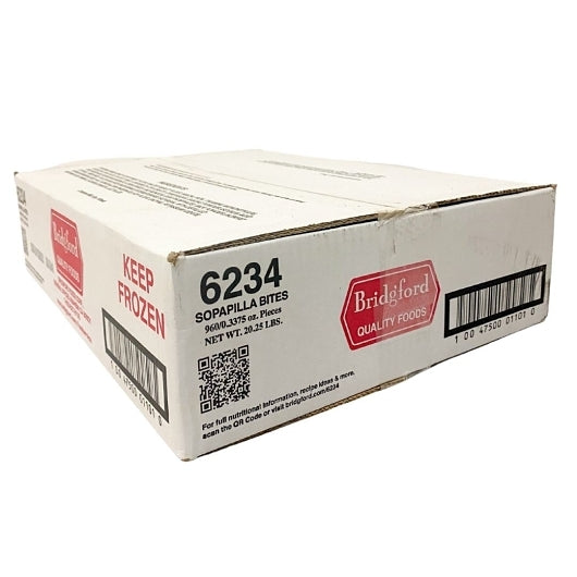 Bridgford Sopapilla Bites Dough, 1 x 960 PC Case - GS1 closed shipping case image