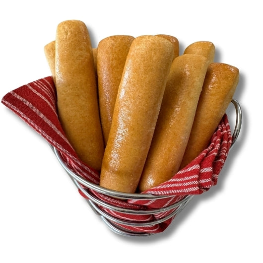 Bridgford Fully Baked White Whole Wheat Breadsticks, 1 x 120 PC Case - Breads, Rolls & Buns