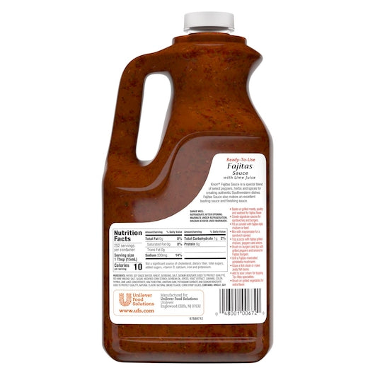 Knorr SIDE MEAL FAJITA SAUCE, 2 x 1 GA Case - DOT product image 8