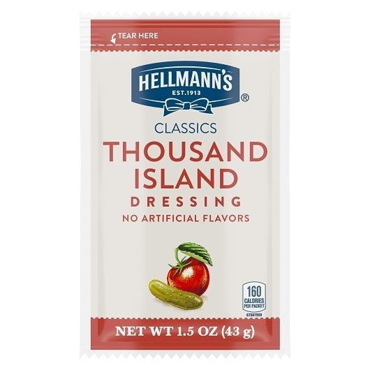 Hellmann's Classics Thousand Island Salad Dressing Single Serve, 102 x 1.5 oz Case - DOT product image 2