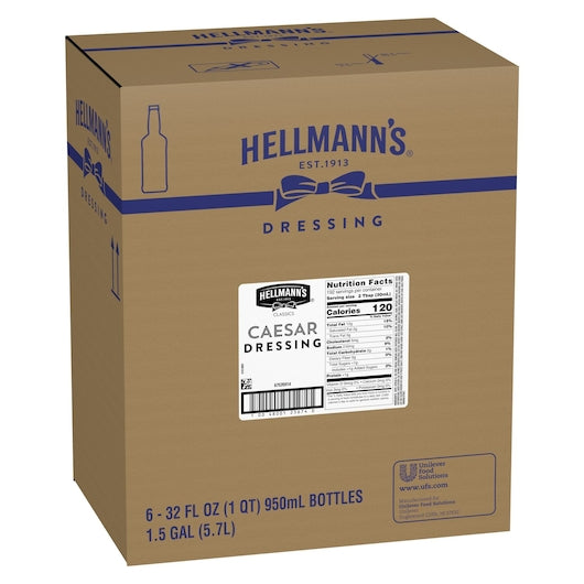Hellmann's Classics Caesar Salad Bar Dressing Bottle, 6 x 32 oz Case - DOT product image 8