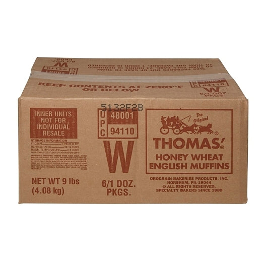 Maplehurst Bakery Honey Wheat English Muffins, 6 x 6 ct Case - DOT product image 6