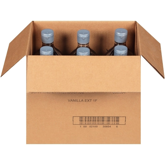 McCormick Vanilla Extract, 6 x 32 fl oz Case - GS1 open-case image