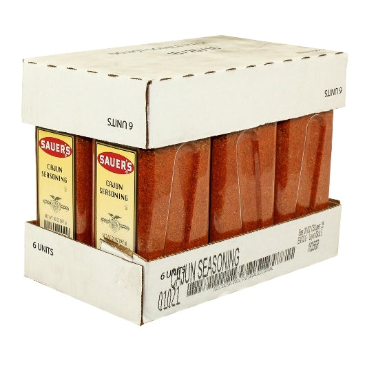 Sauer's Cajun Seasoning, 6 x 20 oz Case - Spices Seasonings