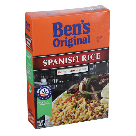 Ben's Original Spanish Rice, 6 x 36 oz Case - Rice & Grains