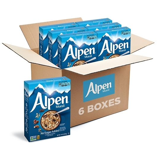 Alpen No Sugar Added Cereal, 12 x 14 oz Case - Front/center packaged product image