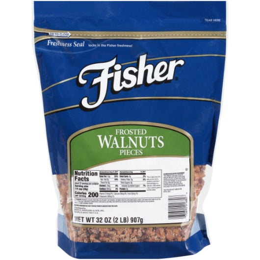Fisher Frosted Walnut Pieces, 3 x 32 oz Case - DOT product image 2