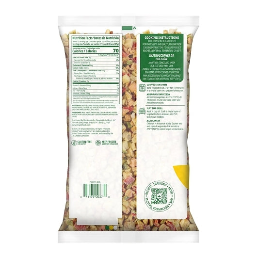 Simplot RoastWorks Roasted Potato and Vegetable All Day Hash, 6 x 2.5 lb Case - Frozen Potatoes Sides - image 2