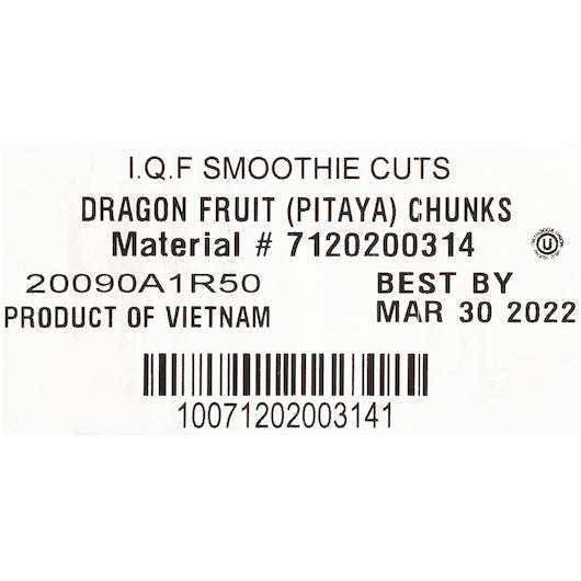 Dole Individual Quick Frozen Dragon Fruit Chunks, 1 x 30 lb Case - DOT product image 5