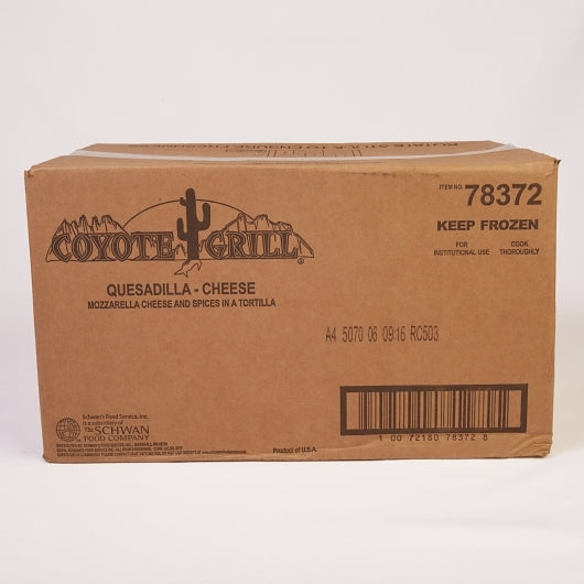 Coyote Grill Whole Grain Livesmart Cheese Quesadilla, 1 x 96 each Case - DOT product image 4