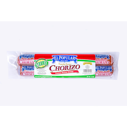 El Popular MEXICAN MILD PORK CHORIZO, 12 x 12 oz Case - DOT product image 2