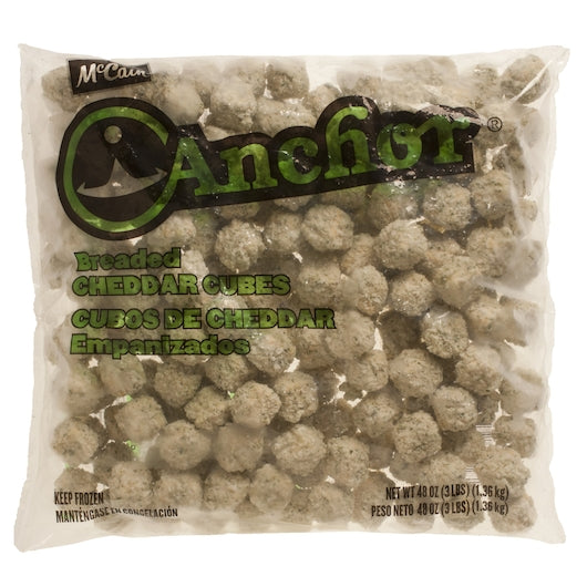 Anchor Breaded Cheddar Cubes, 6 x 3 lb Case - DOT product image 2