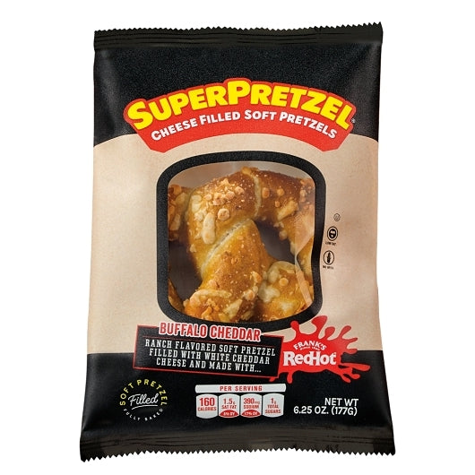 SUPERPRETZEL Individually Wrapped Buffalo Ranch Pretzel, 20 x 1 ct Case - Popcorn, Pretzels & Snack Mix - image 2