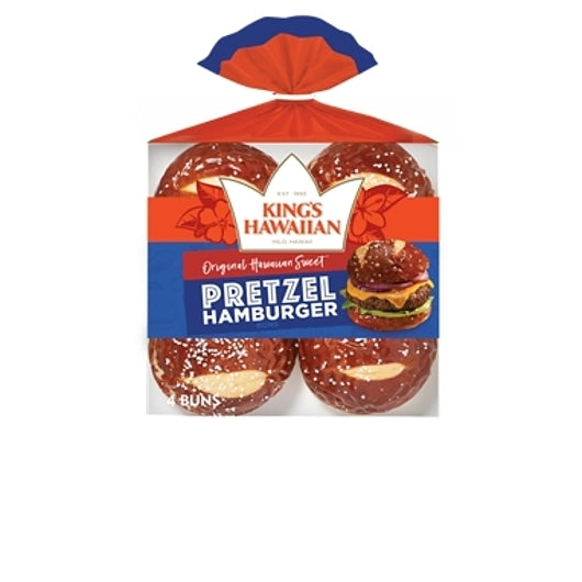 King's Hawaiian Pretzel Hamburger Buns, 8 x 10.5 oz Case - Breads, Rolls & Buns - image 2