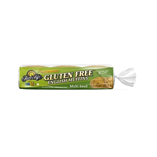 Food For Life WHEAT & GLUTEN FREE MULTI SEED RICE ENGLISH MUFFIN, 6 x 18 oz Case - DOT product image 2