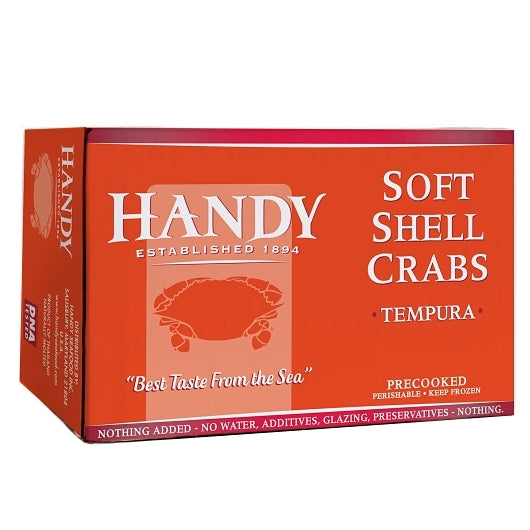 Handy Soft Shell Crabs Tempura Battered Jumbo Frozen Imported, 4 x 9 x 9 each Case - DOT product image 2
