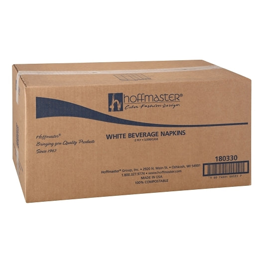 Hoffmaster 9.5 Inch X 9.5 Inch White Napkin Beverage, 12 x 250 each Case - DOT product image 4