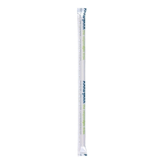 Aardvark Paper Straw; Black Jumbo Wrapped 7.75", 8 x 400 each Case - DOT product image 2