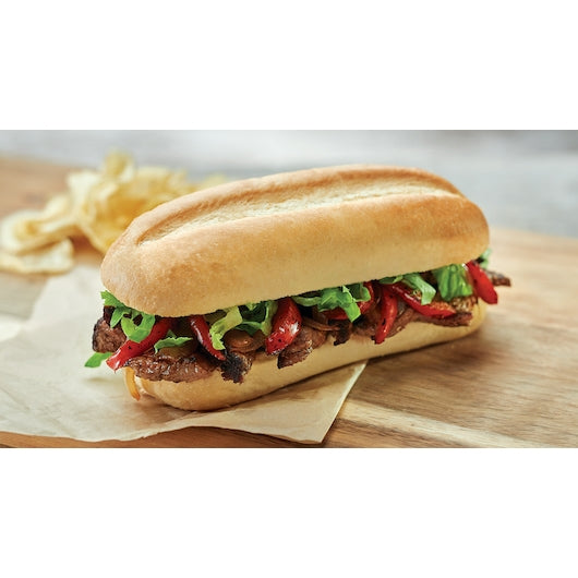 European Bakers 8 Inch Hinged White Hoagie Submarine Roll, 12 x 6 x 8 IN Case - DOT product image 5