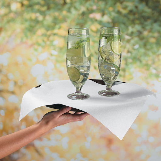 Linen-Like Flat Packs Linen-Like 16 Inch X 16 Inch Flat Pack White Bulk Paper Dinner Napkin, 1 x 1000 each Case - DOT product image 2