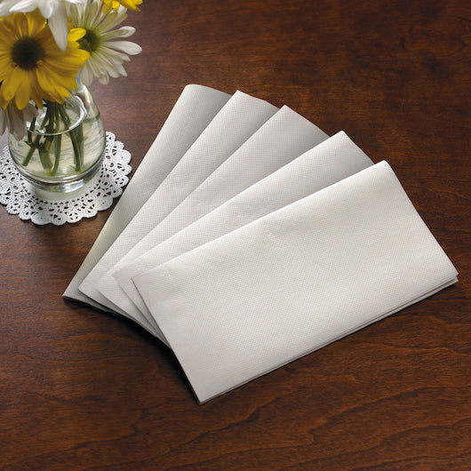 Hoffmaster Fashnpoint 15.5 Inch X 15.5 Ultra Ply 1/8 Fold Paper White Dinner Napkin, 8 x 100 each Case - DOT product image 4