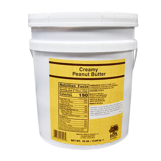 Azar Creamy Peanut Butter, 1 x 35 lb Case - DOT product image 2