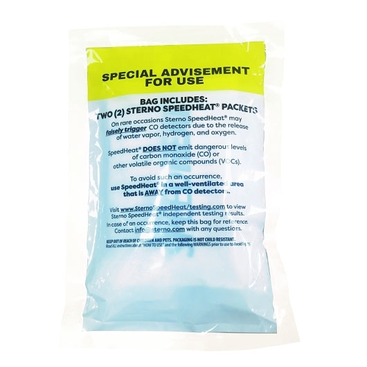 Sterno Speed Heat Flameless Food Warming Foil Pack, 50 x 2 x 1 ct Case - Chafing Fuel & Catering Supplies