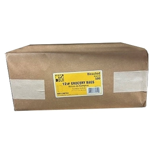AJM 12# Bleached Bag, 1 x 500 ct Case - DOT product image 2