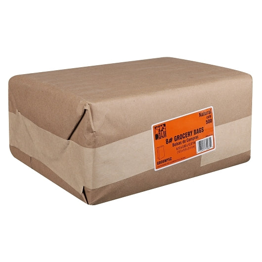 AJM 8# Natural Kraft Bag, 1 x 500 ct Case - DOT product image 4
