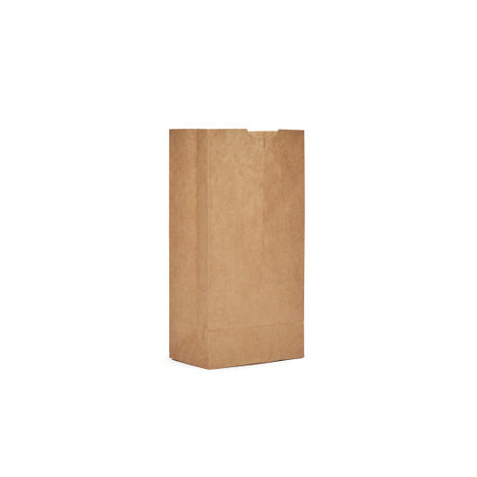 AJM 4# Natural Kraft Bag, 1 x 500 ct Case - Disposables