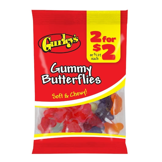 Gurley's 2 for $2 Butterflies Gummy Candy, 12 x 2.25 oz Case - Candy & Confections - image 2