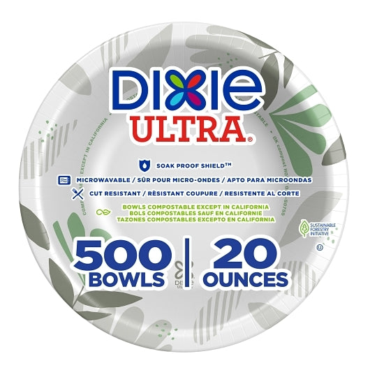 Dixie Products Ultra 20 Ounce Heavy Weight Paper Bowl, 4 x 125 ct Case - DOT product image 2
