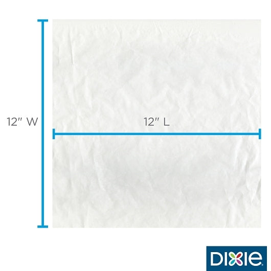 Dixie Ultra HIGHLY GREASE RESISTANT SANDWICH PAPER 12" X 12" X 2.5" WHITE, 5 x 1000 ct Case - DOT product image 2