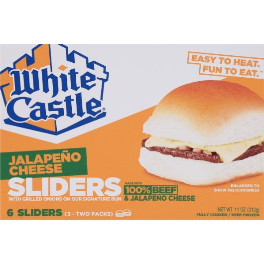 White Castle Jalapeno Cheeseburger Sliders, 12 x 11 oz Case - DOT product image 2
