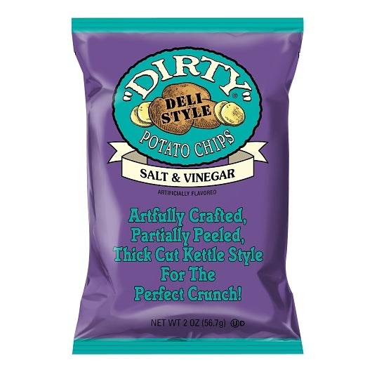 Dirty Sea Salt & Vinegar Potato Chips, 25 x 2 oz Case - DOT product image 2