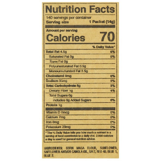 Fresh Gourment Crispy Tri-Color Tortilla Strips Salad Topping Single Serve, 140 x 0.5 oz Case - DOT product image 8