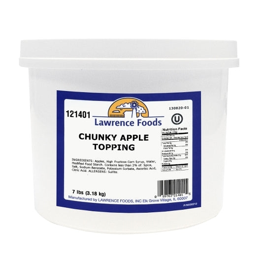 Apple Pizza Non-Dessert Chunky Apple Topping, 4 x 7 lb Case - Bakery & Desserts