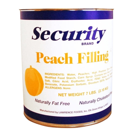 Security Peach Filling, 6 x 7 lb Case - Bakery & Desserts