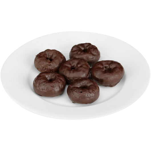 Super Bakery WHOLE GRAIN Mini CHOCOLATE DONUT Sleeve, 72 x 3.35 oz Case - DOT product image 2