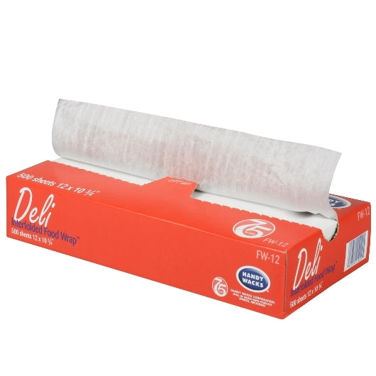 Handy Wacks 12 Inch X 10.75 Inch Deli Wrap Interfolded Food & Deli Wrap, 12 x 500 ct Case - DOT product image 2