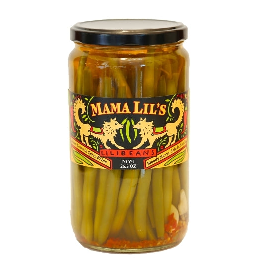 Mama Lil's Fat Free Pickled Spicy Crisp Green Beans, 12 x 26.5 oz Case - Fruit & Sides - image 2