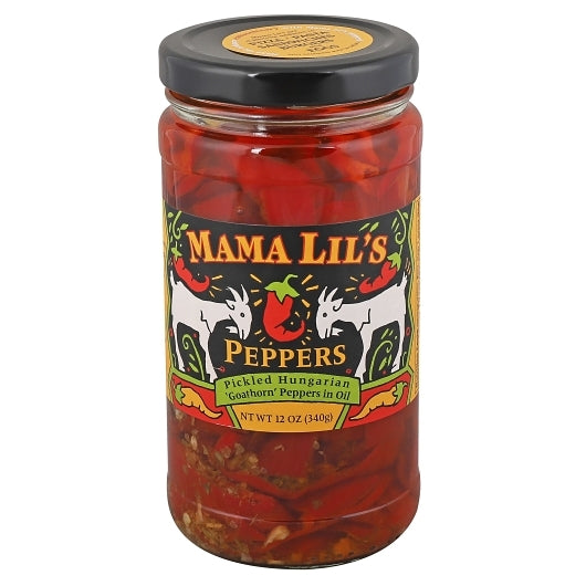Mama Lil's Mildly Spicy Pickled Peppers In Oil, 12 x 12 oz Case - Pantry Ingredients - image 2